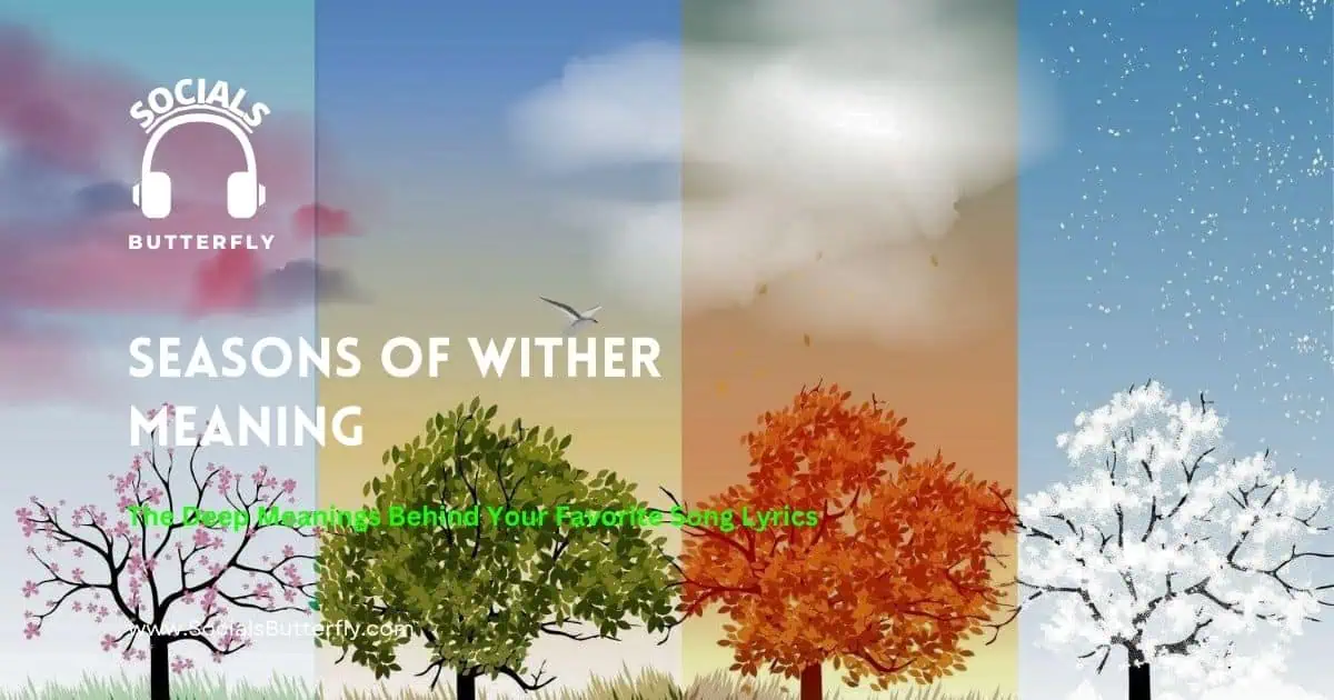 Illustration depicting the four seasons, highlighting the meaning of "Seasons of Winter Meaning" through visual contrasts.