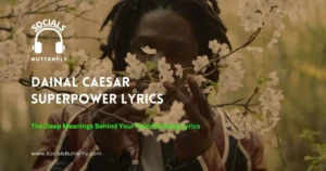 Image of Danil Caesar's "Superpower" lyrics displayed artistically, highlighting the essence of the song's message.