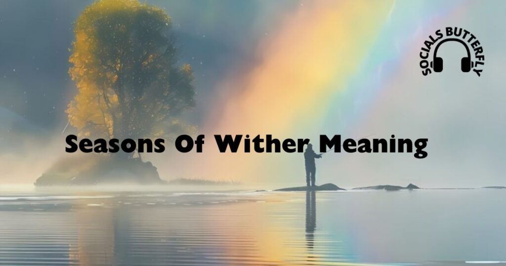 An artistic representation illustrating the meaning of seasons of wither by Aerosmith, capturing themes of loss and change.