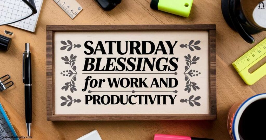 Saturday Blessings for Work and Productivity