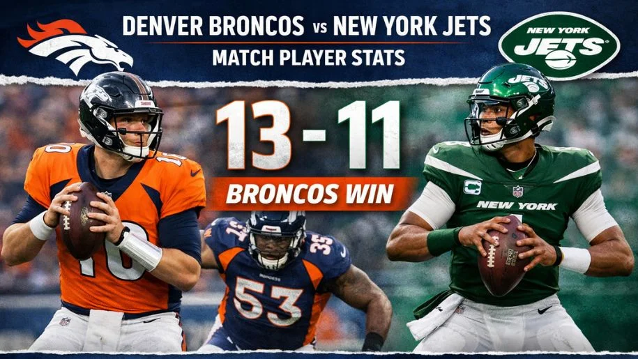 New York Jets vs Denver Broncos Match Player Stats (Full Game Breakdown)